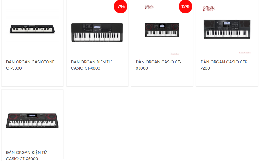 organ casio gia re